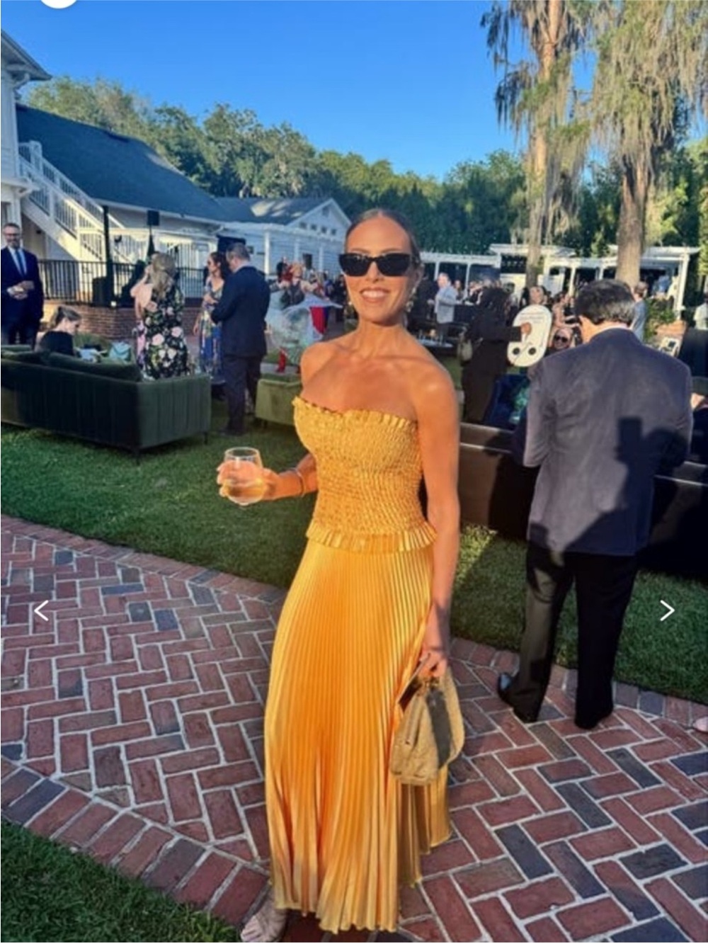 L'IDÉE Maya Strapless Pleated Maxi Dress AU14/US10 - Picture 1 of 7